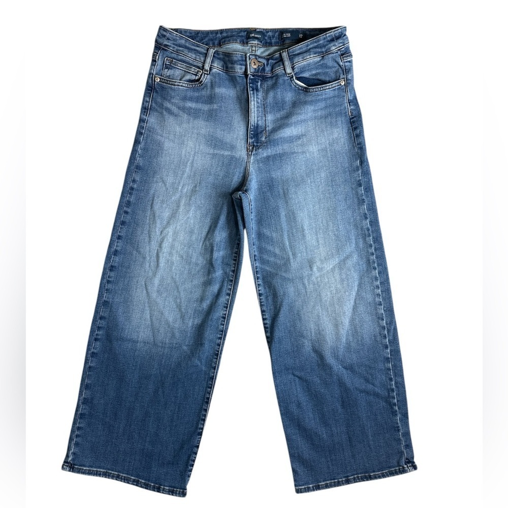 J Jill High Rise Full Leg Crop Denim Jeans